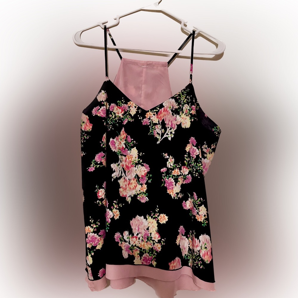 Floral tank size L